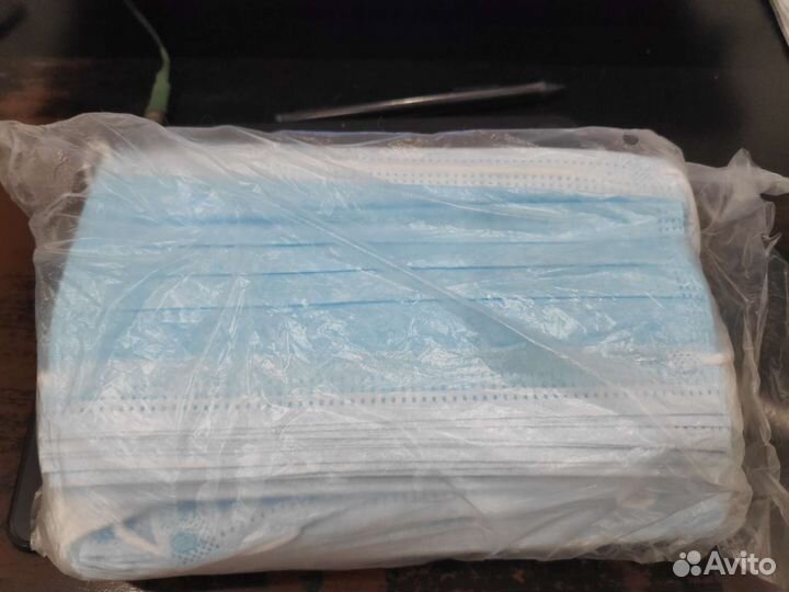 Маски медицинские, 50шт/пачка, 10 пачек