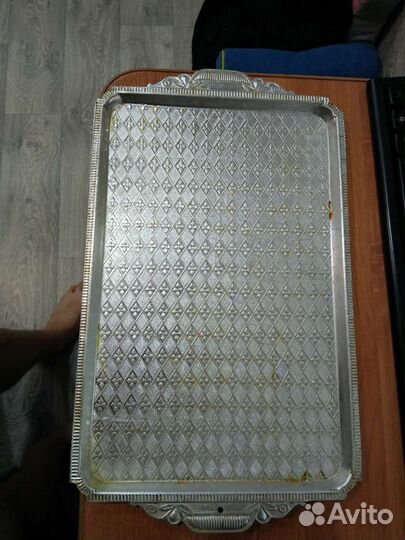Поднос алюминиевый 39*23 см. СССР