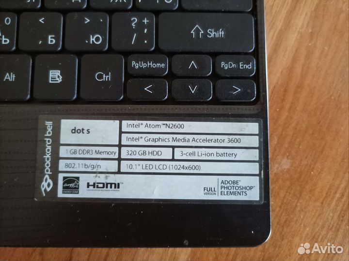 Нетбук packard bell dot s