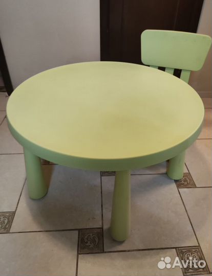 Стол со стулом Mammut IKEA