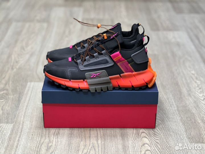 Кроссовки Reebok Zig Kinetica Black Vis Orange