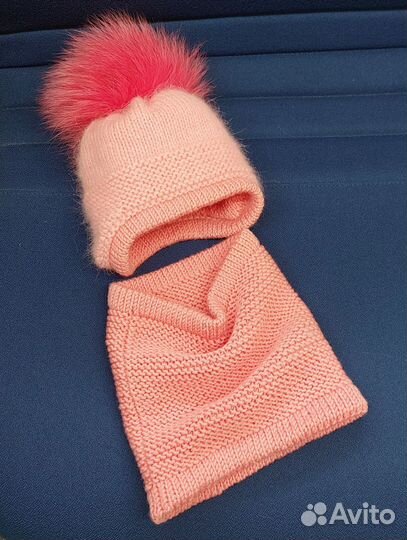 Шапочка и снуд для девочки