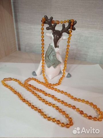 Детские бусы из янтаря