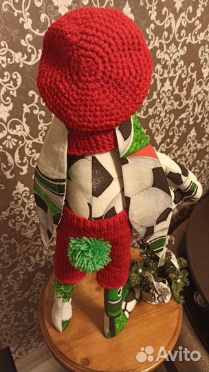 Заяц (кролик) тильда Футболист