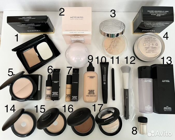Пудра Mac Chanel Dior Guerlain