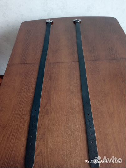 Ремень женский кожаный черный