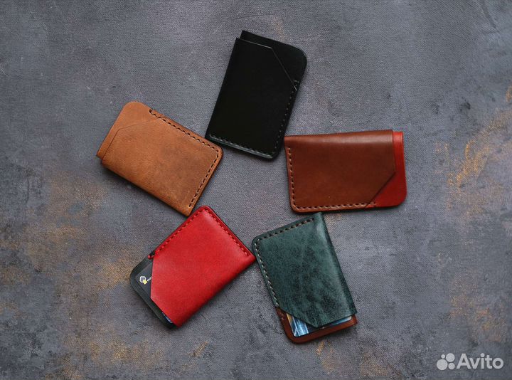 Кардхолдер или мини кошелек из натуральной кожи