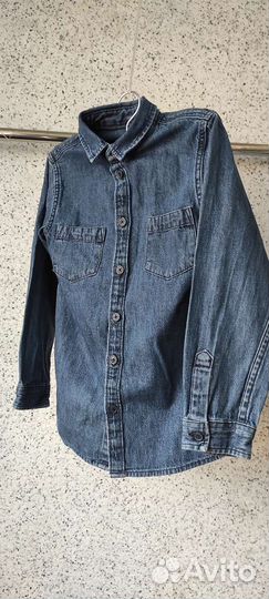 Джинсовая рубашка by primark на рост 122