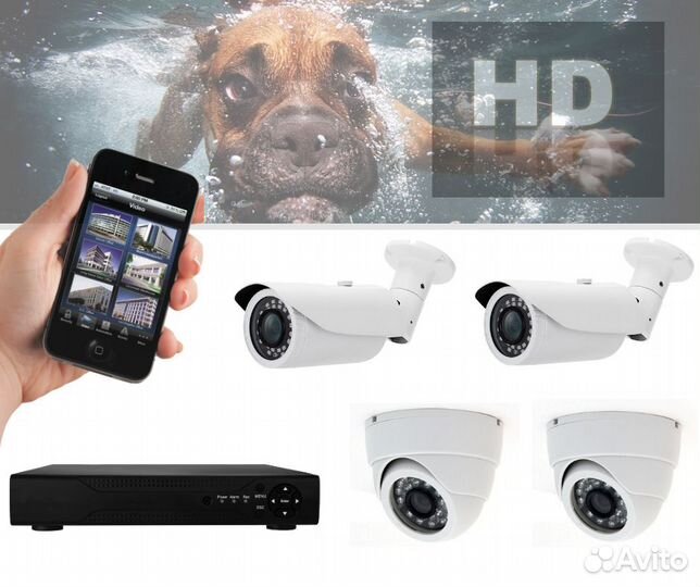 Комплекты видеонаблюдения под любые задачи (P2P)