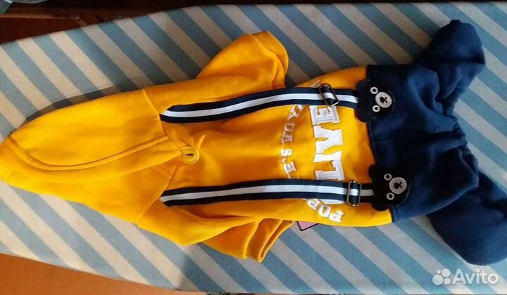 Футбока для собачки на байке.Комбенезон для мальчи