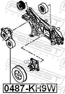 Ролик натяжителя ремня приводного mitsubishi PA