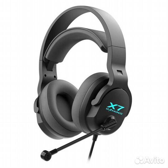 Наушники с микрофоном A4Tech XH-720P черные, USB m