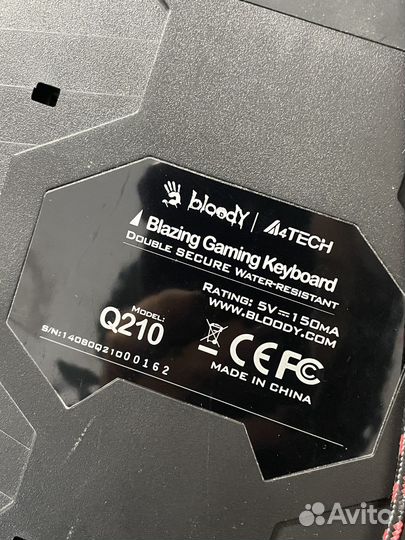 Игровая клавиатура A4Tech Bloody q210