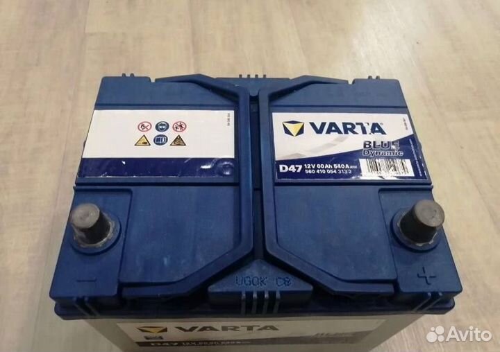 Аккумулятор Varta Blue Dynamic D47 60 Ah 540 A