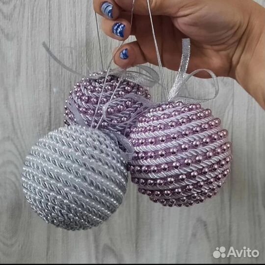 Шары ручной работы на елку