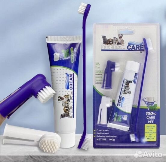 Зубная паста для собак и кошек набор