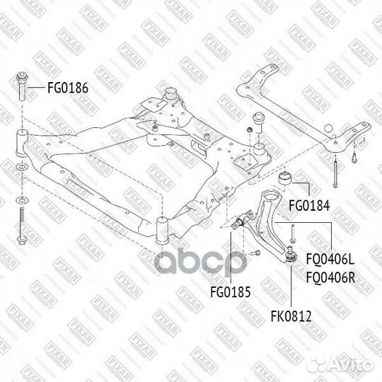 Опора шаровая Nissan Teana, Murano, Qashqai с