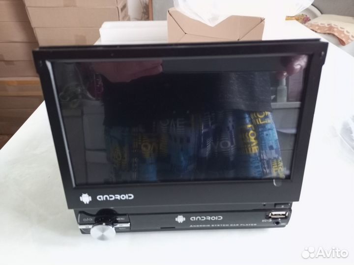 Магнитола 1 DIN с выдвижным экраном Android 2/32 Г