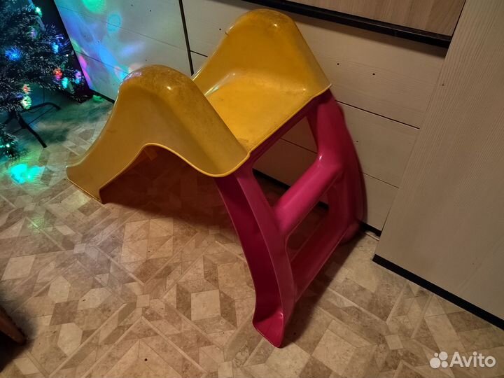 Детская горка пластиковая для дома бу