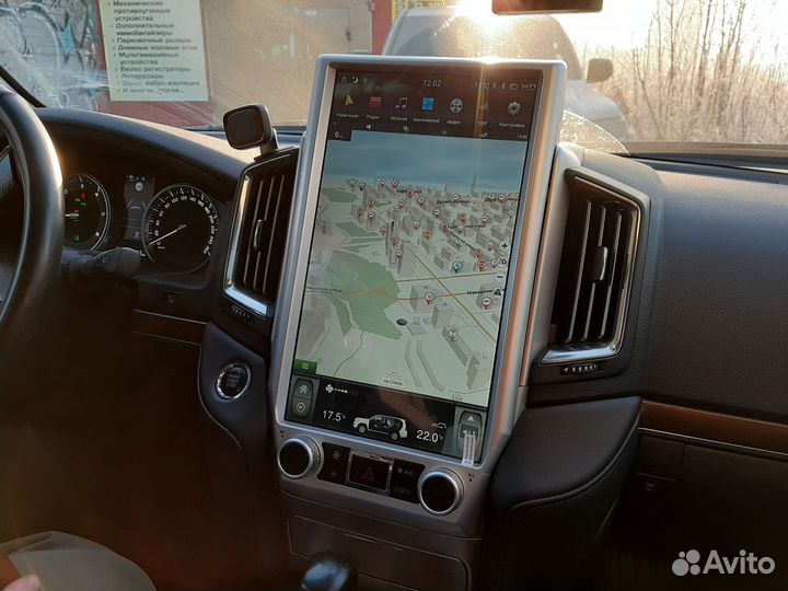 Android магнитола Tesla для Toyota LC200 2016-21 L