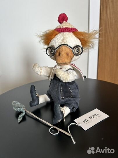 Тедди утенок Тим ручная авторская работа