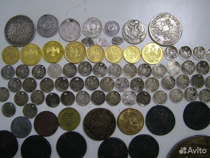 Царские монеты 5 25 50 серебро 5 10 золото