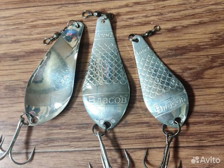 Блесна Серебро Атом 2 Власова