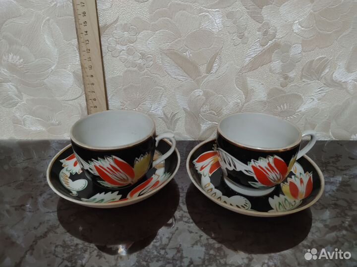 Винтаж: чайная пара 