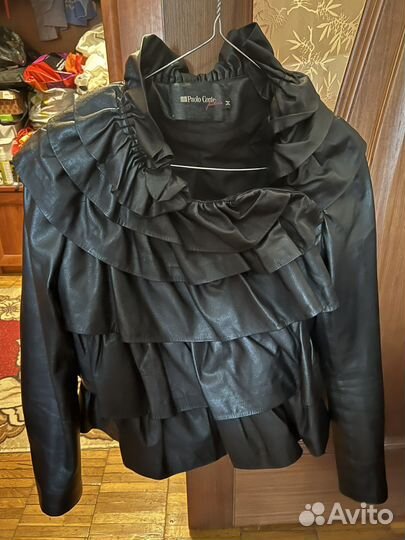 Paolo conte кожанная куртка