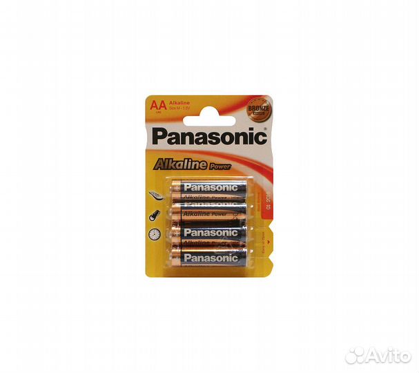 Батарейки Panasonic LR6REB/4BPR AA щелочные Alkali