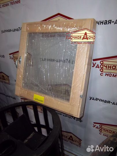 Окно для бани (600х600 мм)