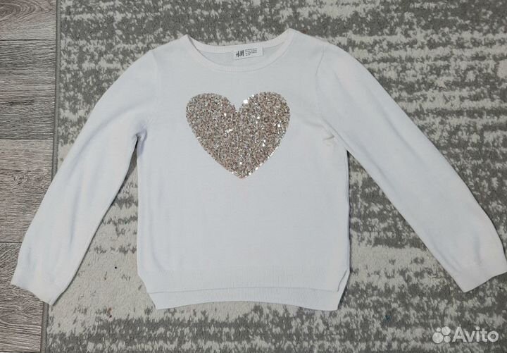 Джемпер h&m для девочки 110