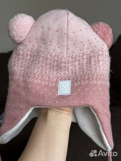 Шапка для девочки зима. 52 размер. Рейма