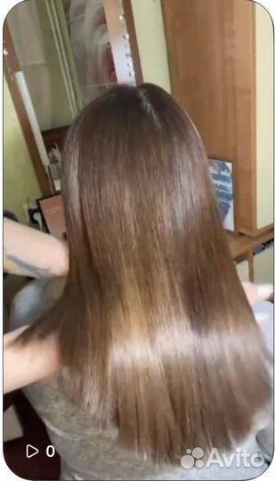 Кератиновое выпрямление волос