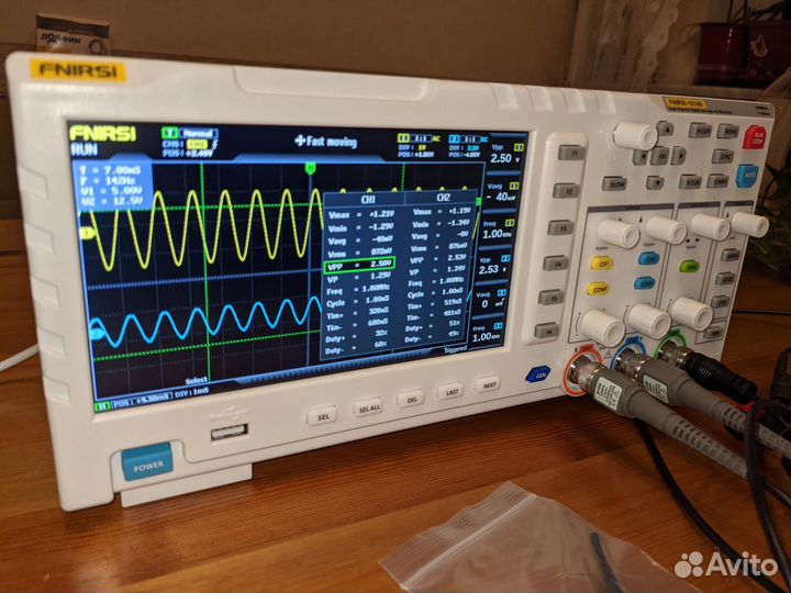 Осциллограф fnirsi 1014D с генератором