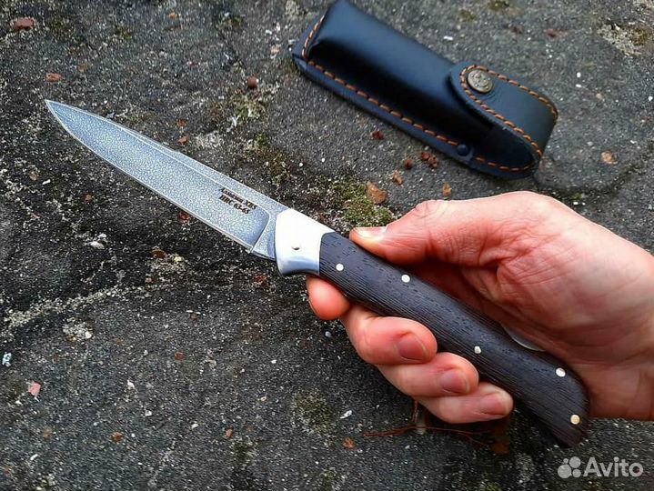 Нож складной из сверхтвёрдой кованой стали 63-65ед