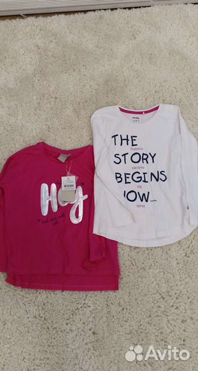 Джинсы, кофты, лонгсливы на девочку р. 122-128