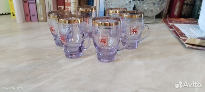 Маленькие рюмочки, 6 шт в хорошем состоянии