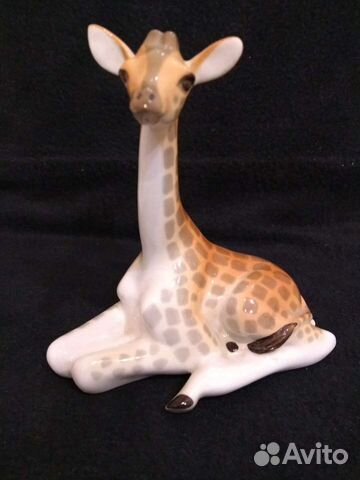 Фарфоровая статуэтка жираф лфз СССР