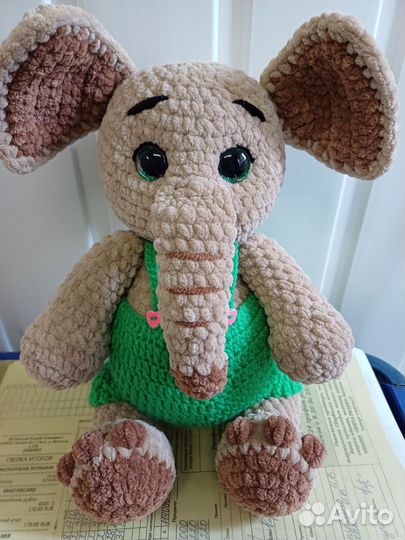 Вязаные игрушки ручной работы из плюшевой пряжи