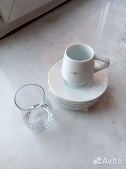 Сервиз для кофе с бокалами для воды США marksman