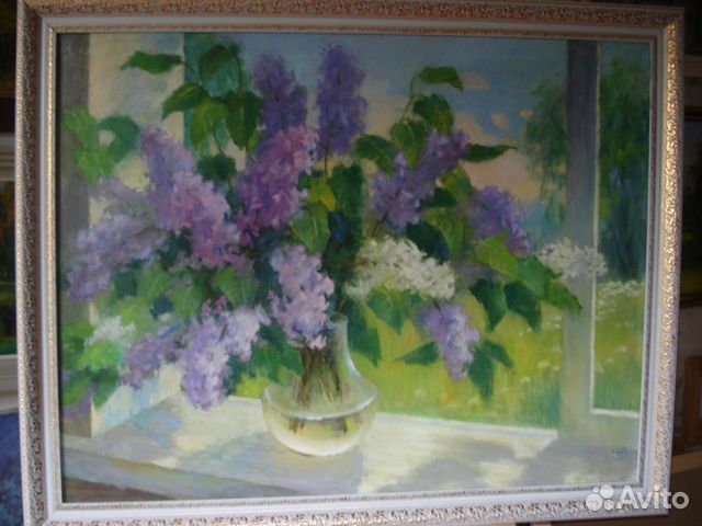 Сирень на окне