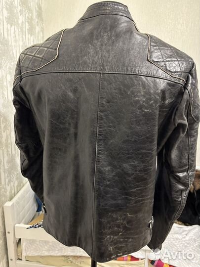 Кожаная куртка мужская 48 50