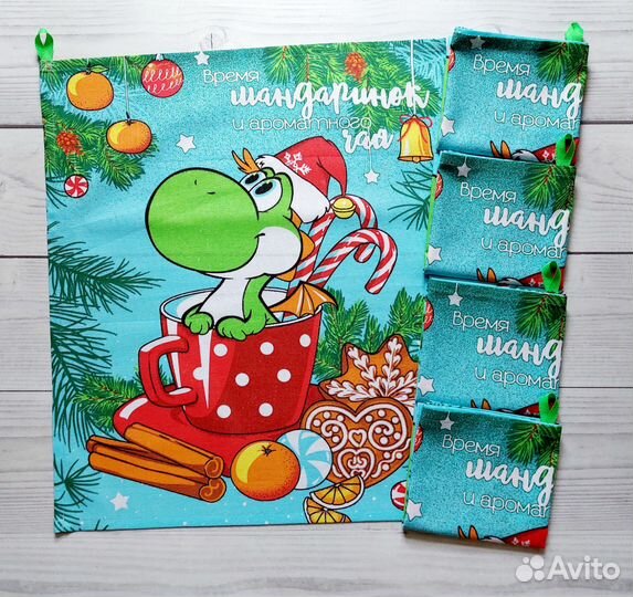 Кухонное полотенце. Рогожка