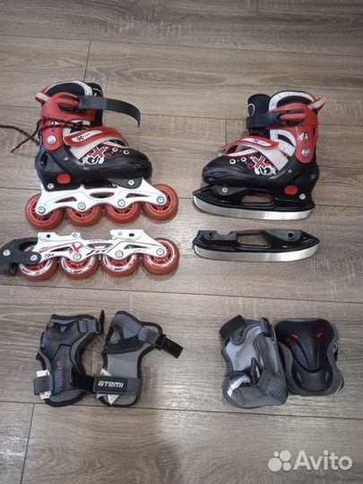 Ролики коньки 2 в 1