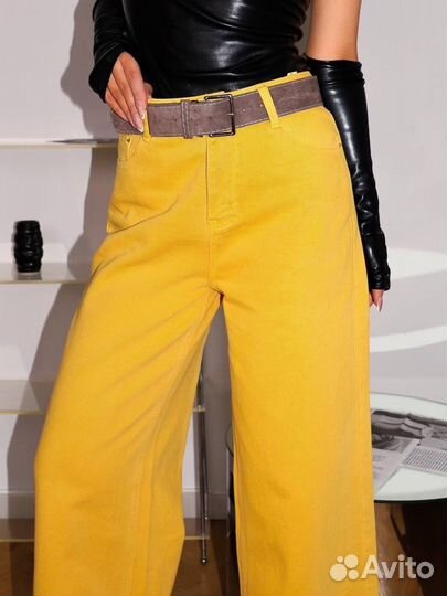 Джинсы женские широкие