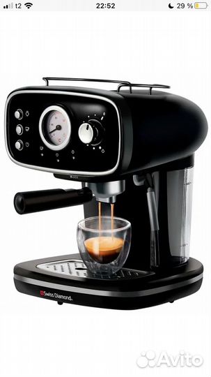 Рожковая кофеварка Swiss Diamond