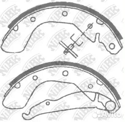 Колодки тормозные барабанные chevrolet lacetti 1.6