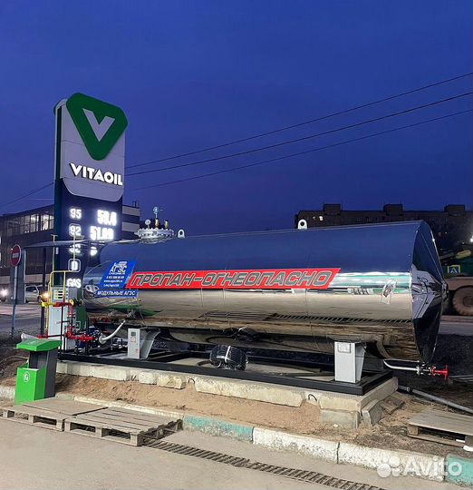 АГЗС в огне-тепло-защитой (хром)