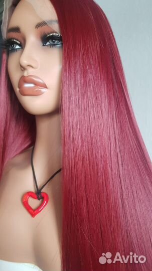 Полу система парик вишня